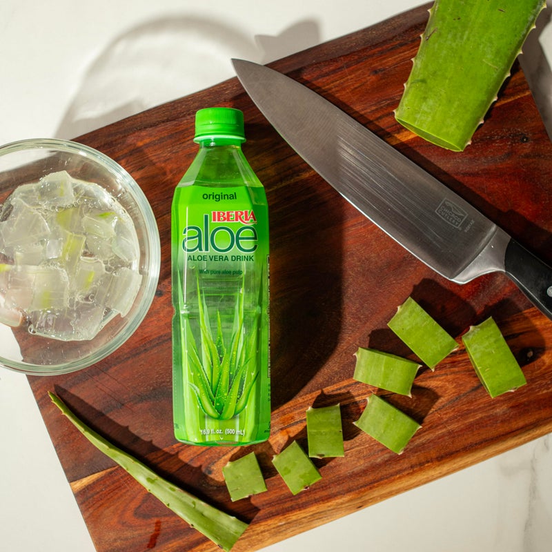 Iberia Aloe Vera Drink with Pure Aloe Pulp, Variety, (Pack of 8) 2 x Original, 2 x Mango, 2 x Pineapple, 2 x Strawberry - Image 2
